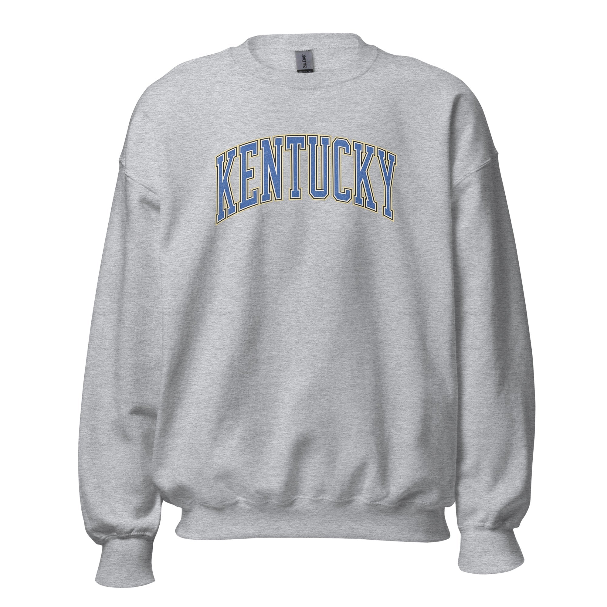 Kentucky Arch Sweatshirt | Denim Texture Design | Unisex Fit - Bluegrass Elite Apparel LLC