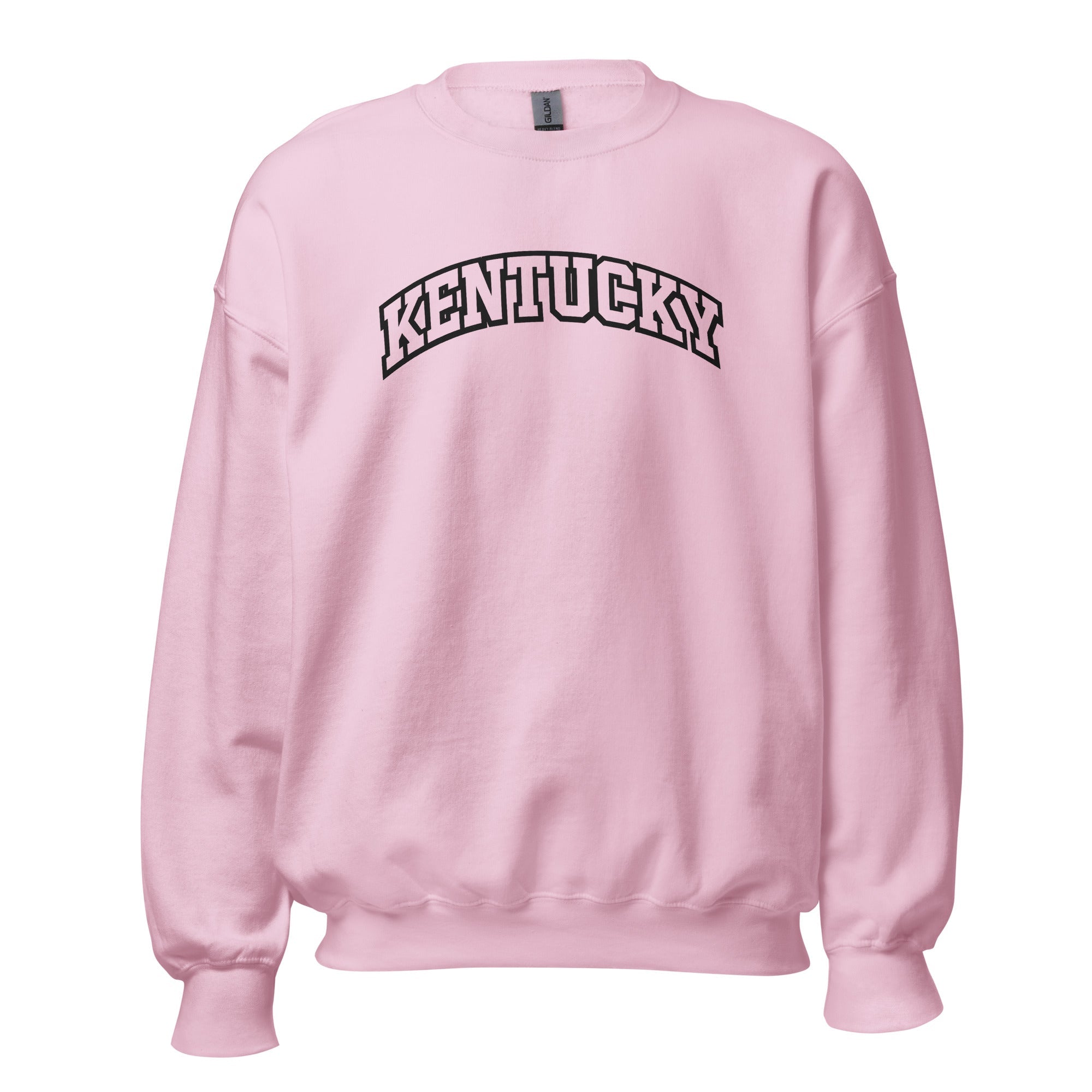 Kentucky Arched Sweatshirt | Thick Outline Block Letter Design | Basic - Bluegrass Elite Apparel LLC