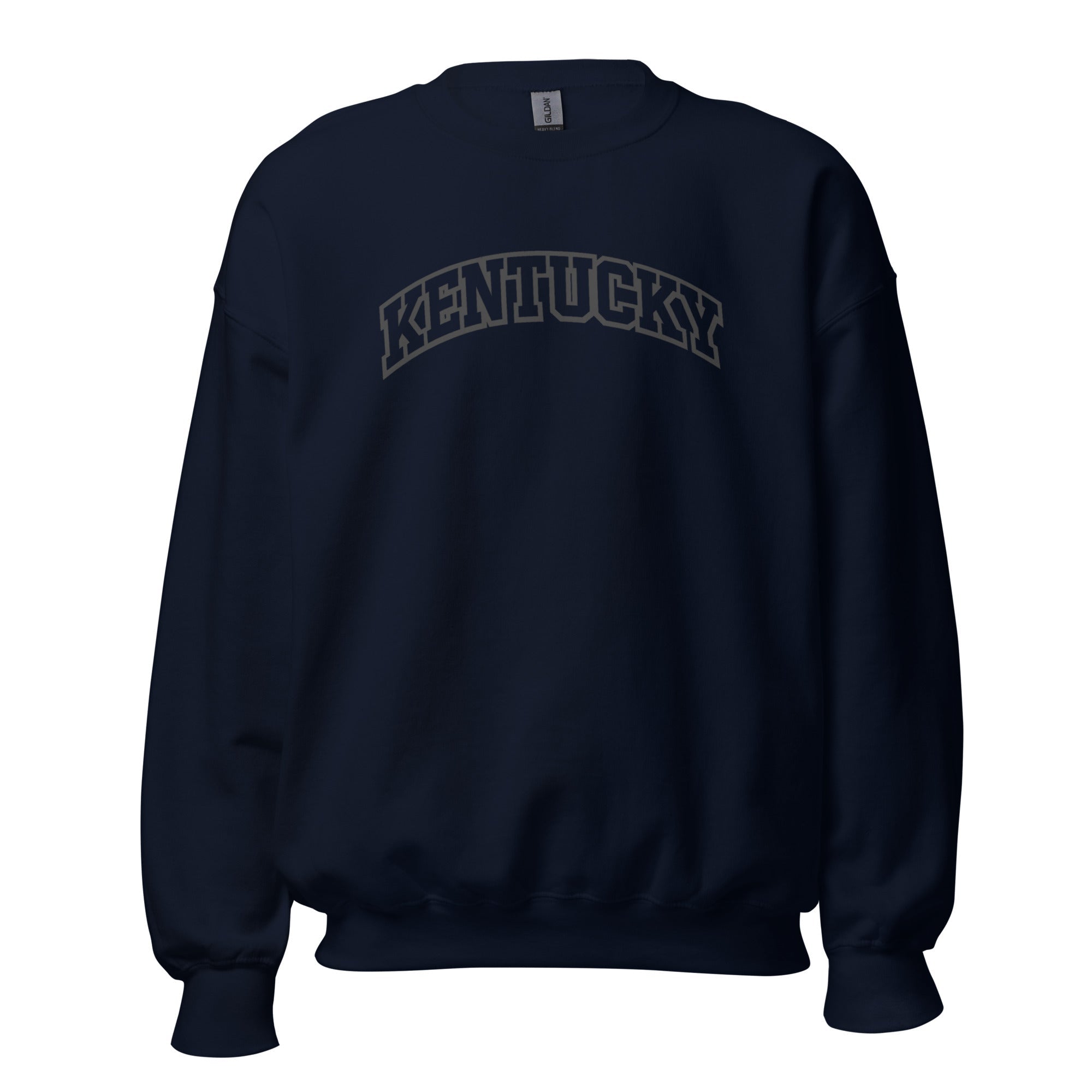 Kentucky Arched Sweatshirt | Thick Outline Block Letter Design | Basic - Bluegrass Elite Apparel LLC