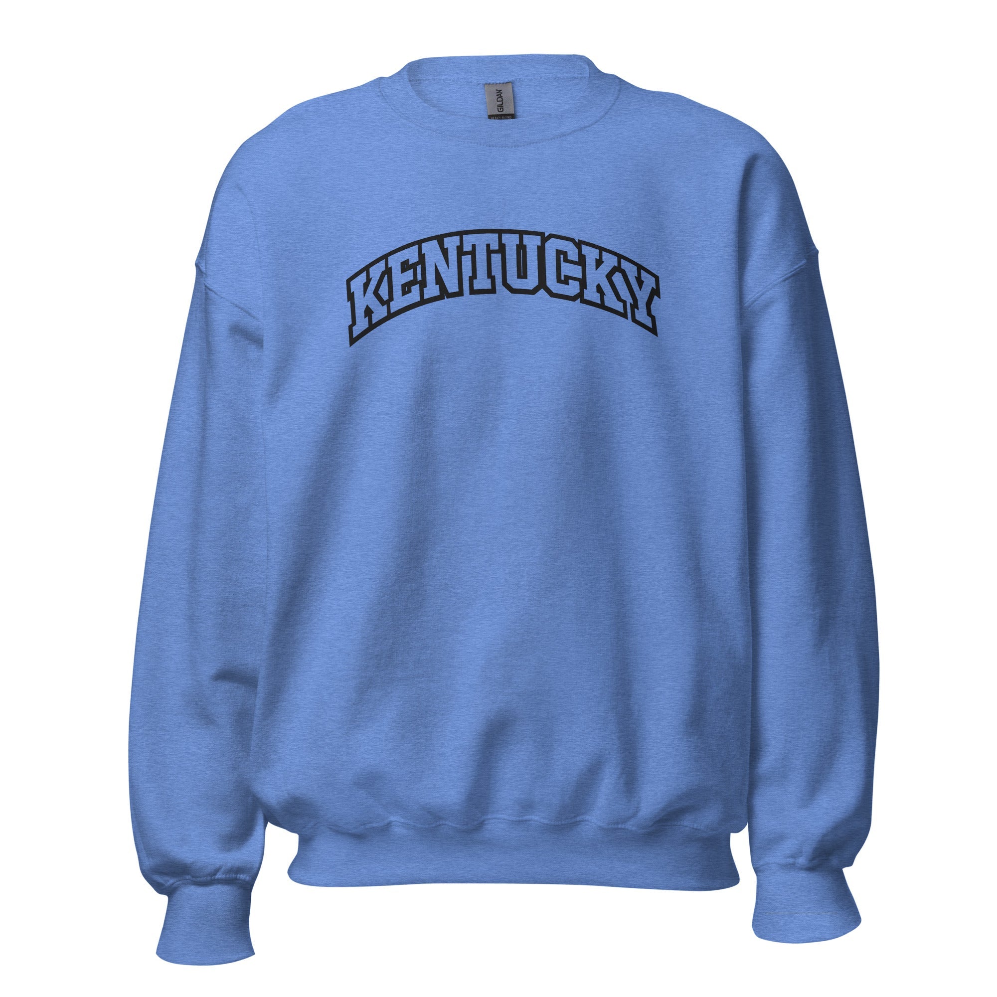 Kentucky Arched Sweatshirt | Thick Outline Block Letter Design | Basic - Bluegrass Elite Apparel LLC