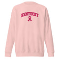 Kentucky Awareness Sweatshirt | Embroidered Pink Ribbon Design | Premium Fleece - Bluegrass Elite Apparel LLC