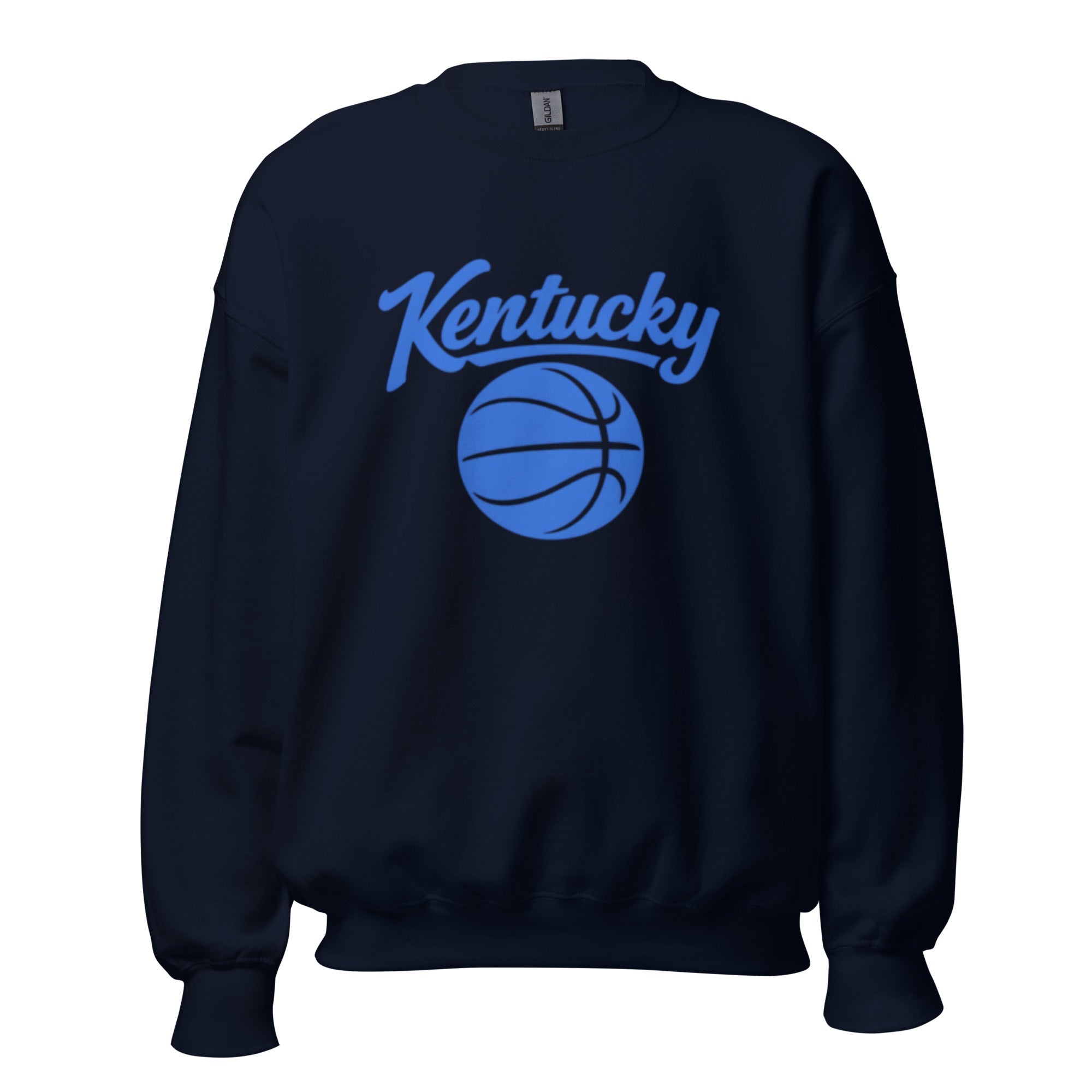 Kentucky Basketball Sweatshirt | Royal Blue Script Design | Unisex - Bluegrass Elite Apparel LLC