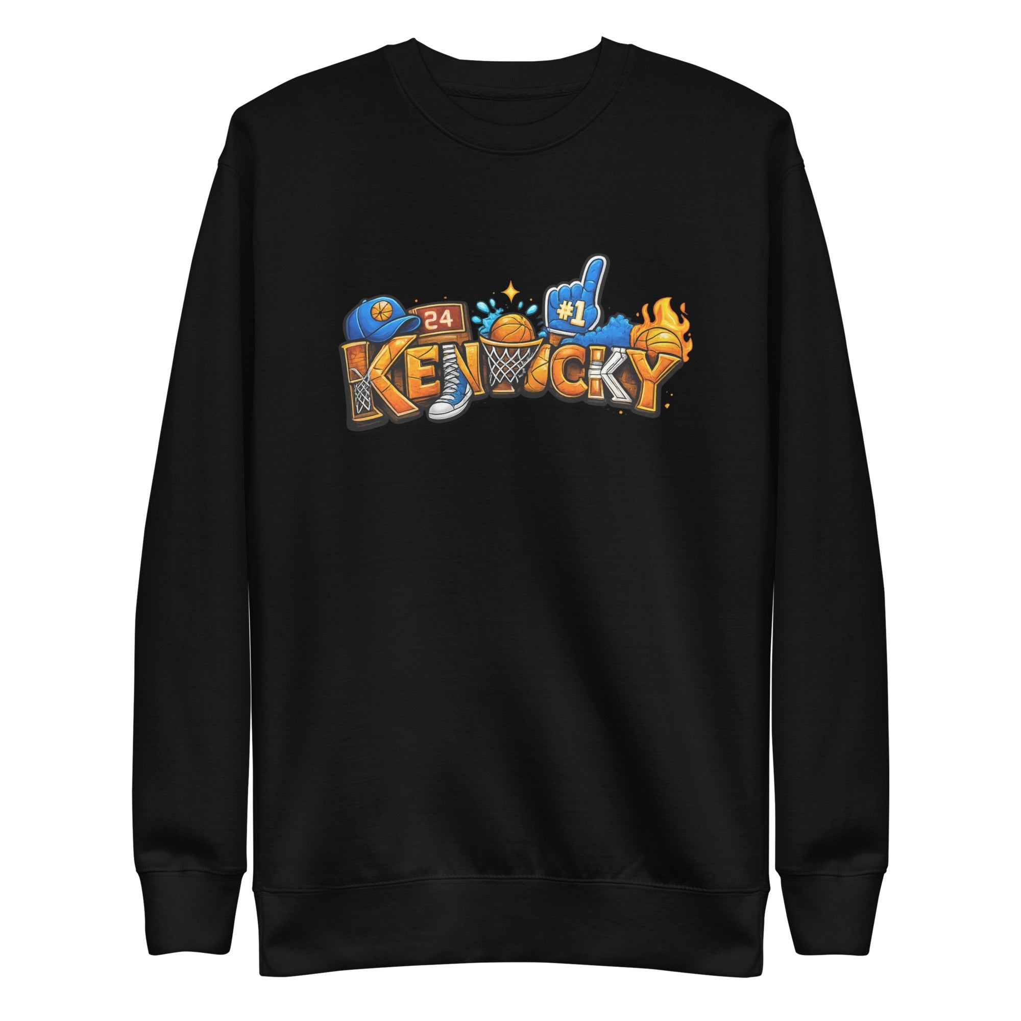 Kentucky Basketball Sweatshirt | Word Art Design | Premium Fleece - Bluegrass Elite Apparel LLC