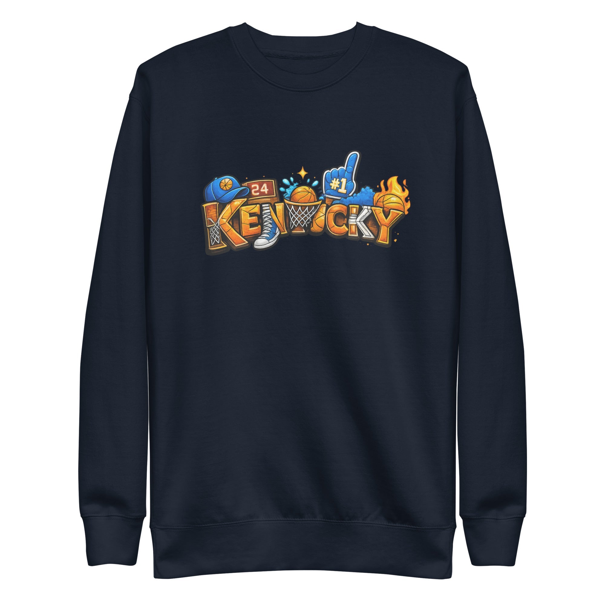 Kentucky Basketball Sweatshirt | Word Art Design | Premium Fleece - Bluegrass Elite Apparel LLC