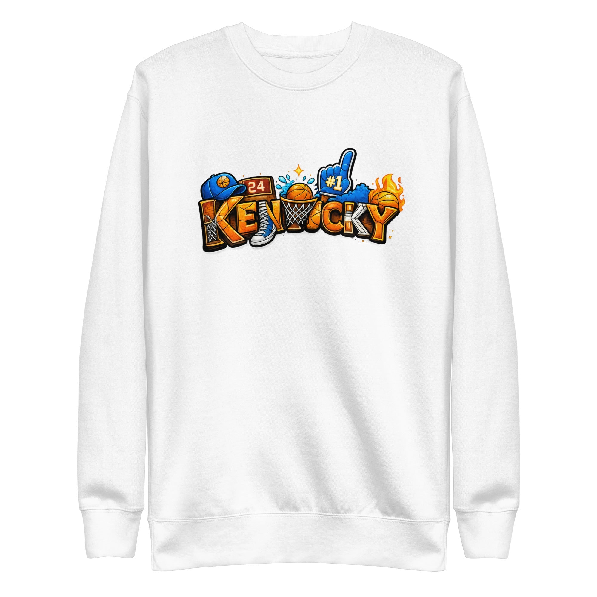 Kentucky Basketball Sweatshirt | Word Art Design | Premium Fleece - Bluegrass Elite Apparel LLC