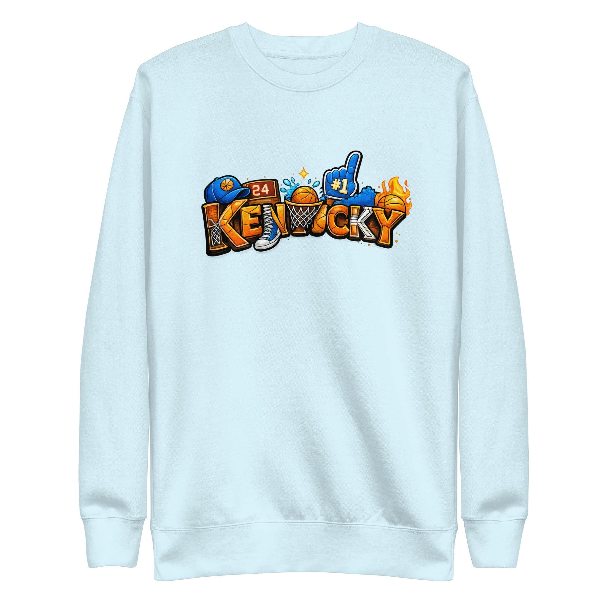Kentucky Basketball Sweatshirt | Word Art Design | Premium Fleece - Bluegrass Elite Apparel LLC