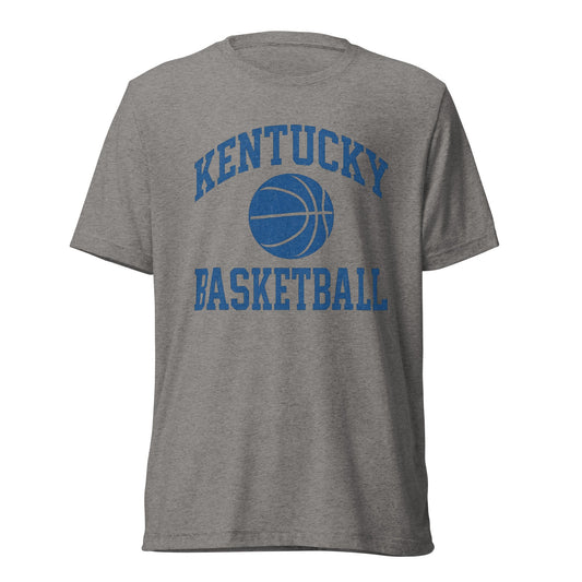 Kentucky Basketball T-Shirt | Vintage Word Art Design | Elite Tri - Blend - Bluegrass Elite Apparel LLC