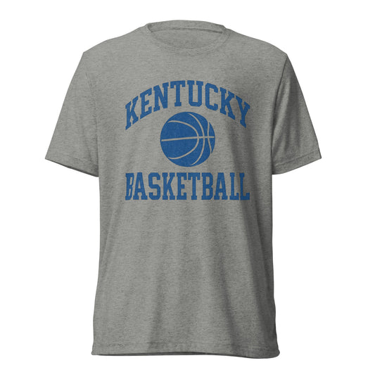 Kentucky Basketball T-Shirt | Vintage Word Art Design | Elite Tri - Blend - Bluegrass Elite Apparel LLC