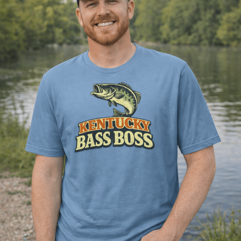 Kentucky Bass Boss Shirt | Trophy Bass Graphic Design | Classic - Bluegrass Elite Apparel LLC