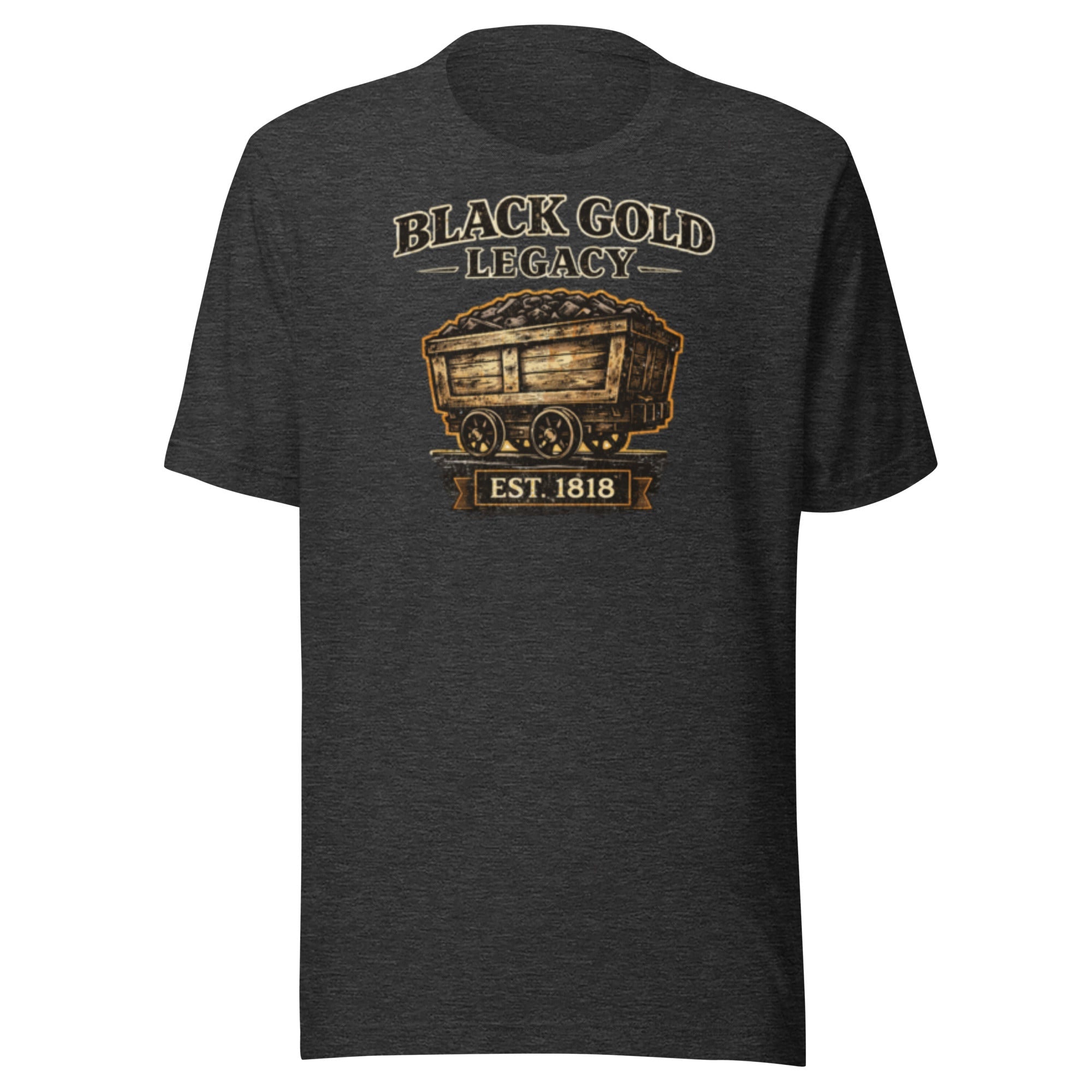 Kentucky Black Gold Heritage T-Shirt | Vintage Coal Cart Design | Classic - Bluegrass Elite Apparel LLC