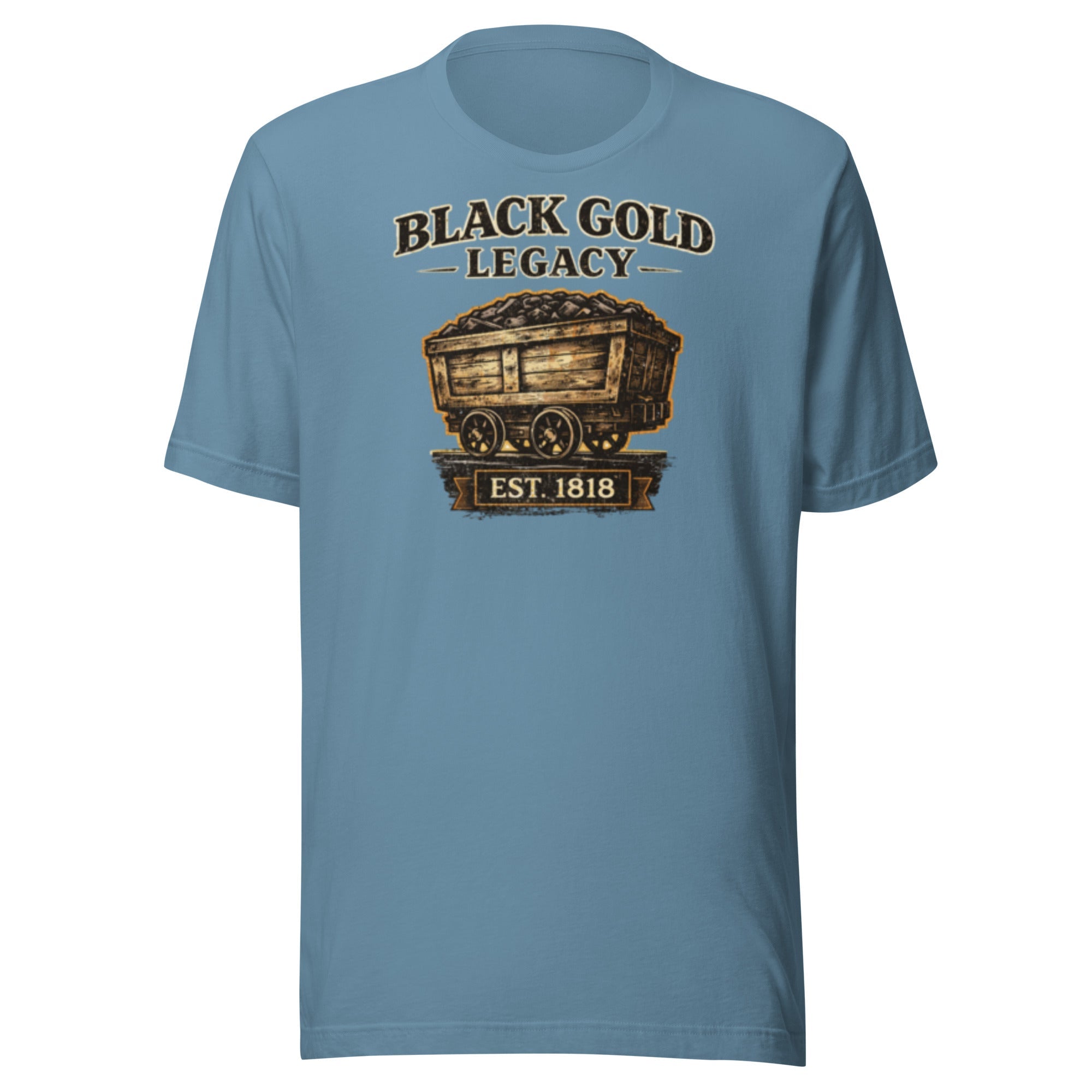 Kentucky Black Gold Heritage T-Shirt | Vintage Coal Cart Design | Classic - Bluegrass Elite Apparel LLC