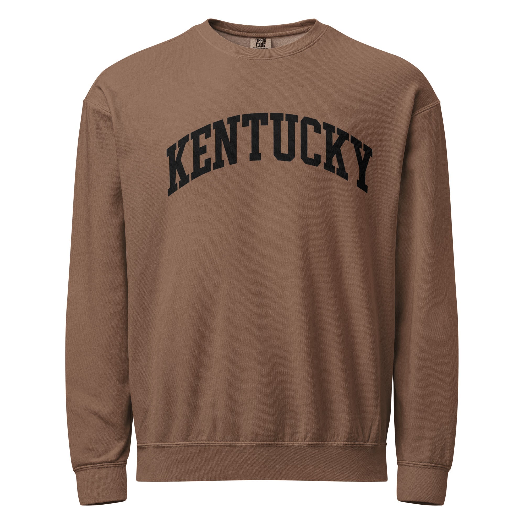 Kentucky Block Letter Sweatshirt | Bold Black Text | Vintage Fleece - Bluegrass Elite Apparel LLC