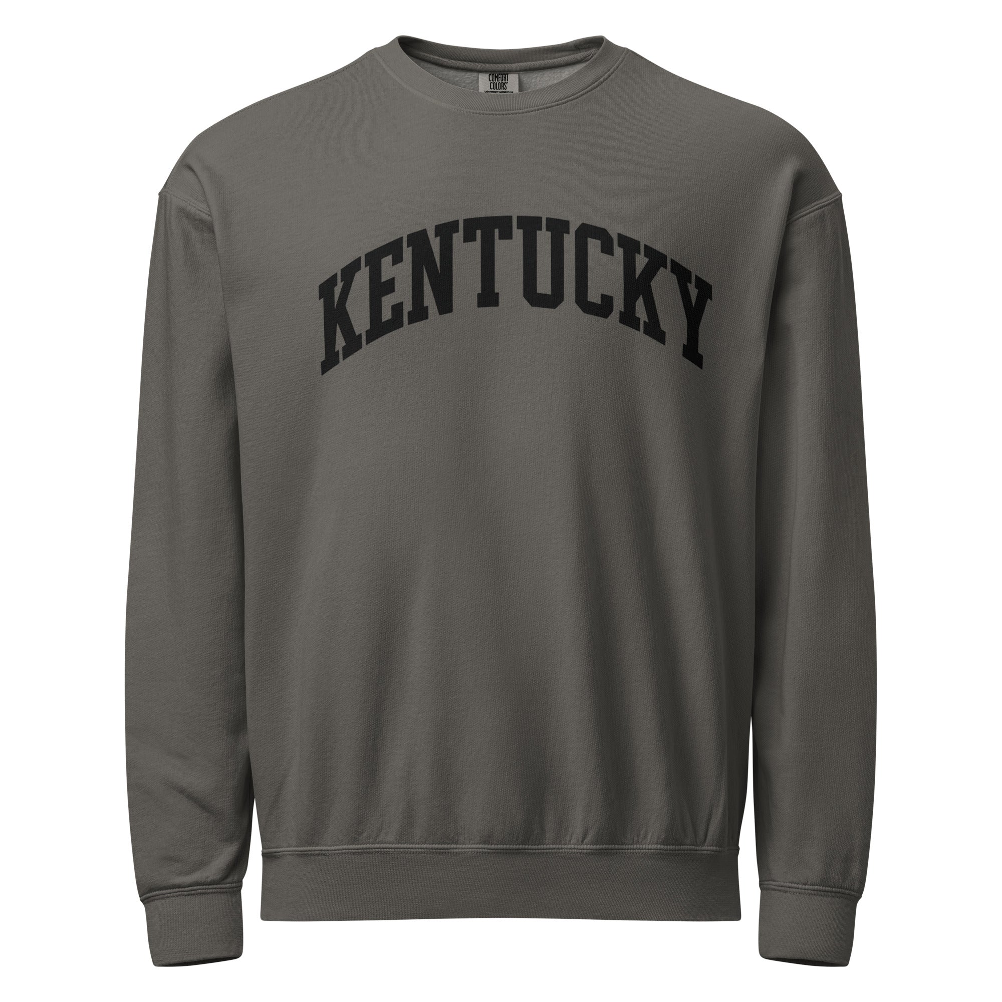 Kentucky Block Letter Sweatshirt | Bold Black Text | Vintage Fleece - Bluegrass Elite Apparel LLC