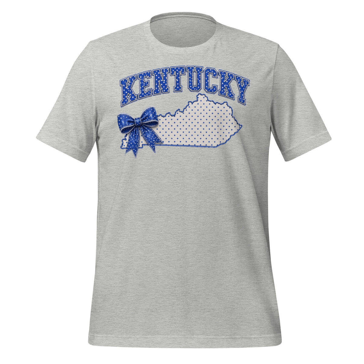 Kentucky Blue Dot Bow Classic Tee - Bluegrass Elite Apparel LLC