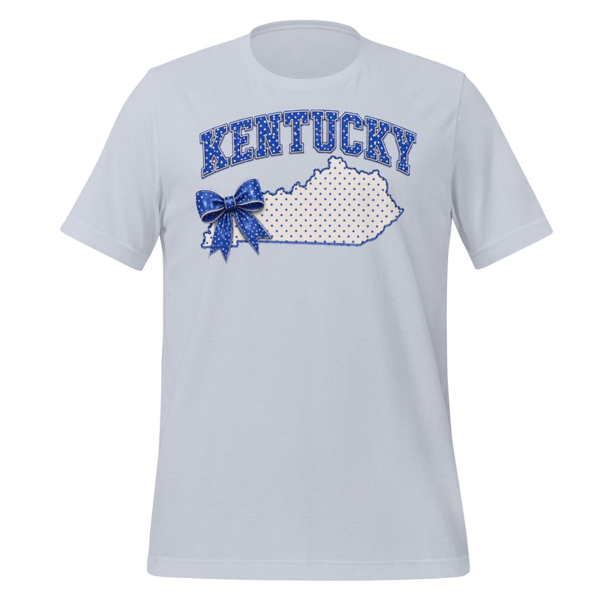 Kentucky Blue Dot Bow Classic Tee - Bluegrass Elite Apparel LLC