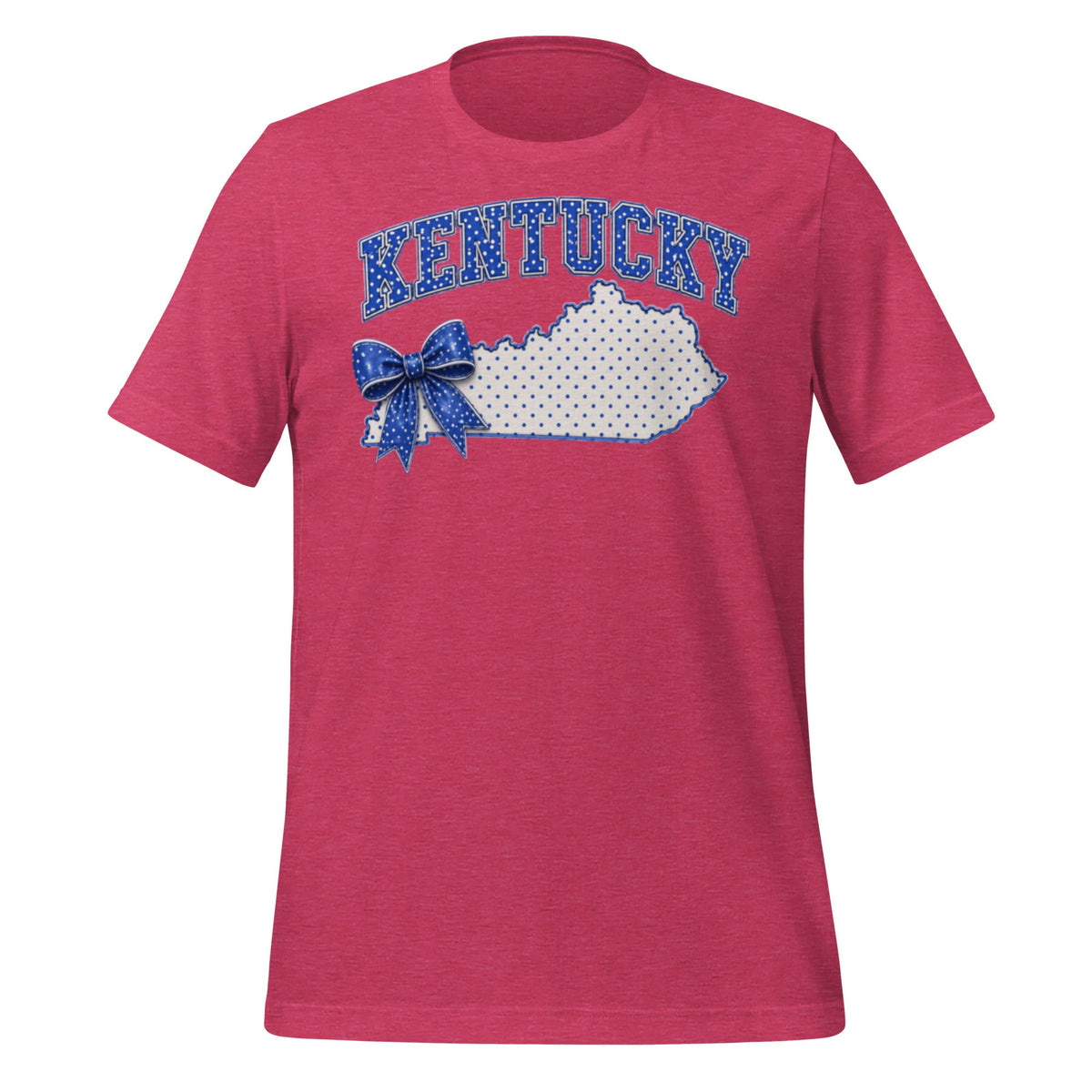 Kentucky Blue Dot Bow Classic Tee - Bluegrass Elite Apparel LLC