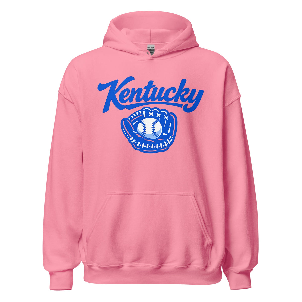 Kentucky Blue Hoodie | Baseball Glove Graphic | Classic Fleece Pullover - Bluegrass Elite Apparel LLC