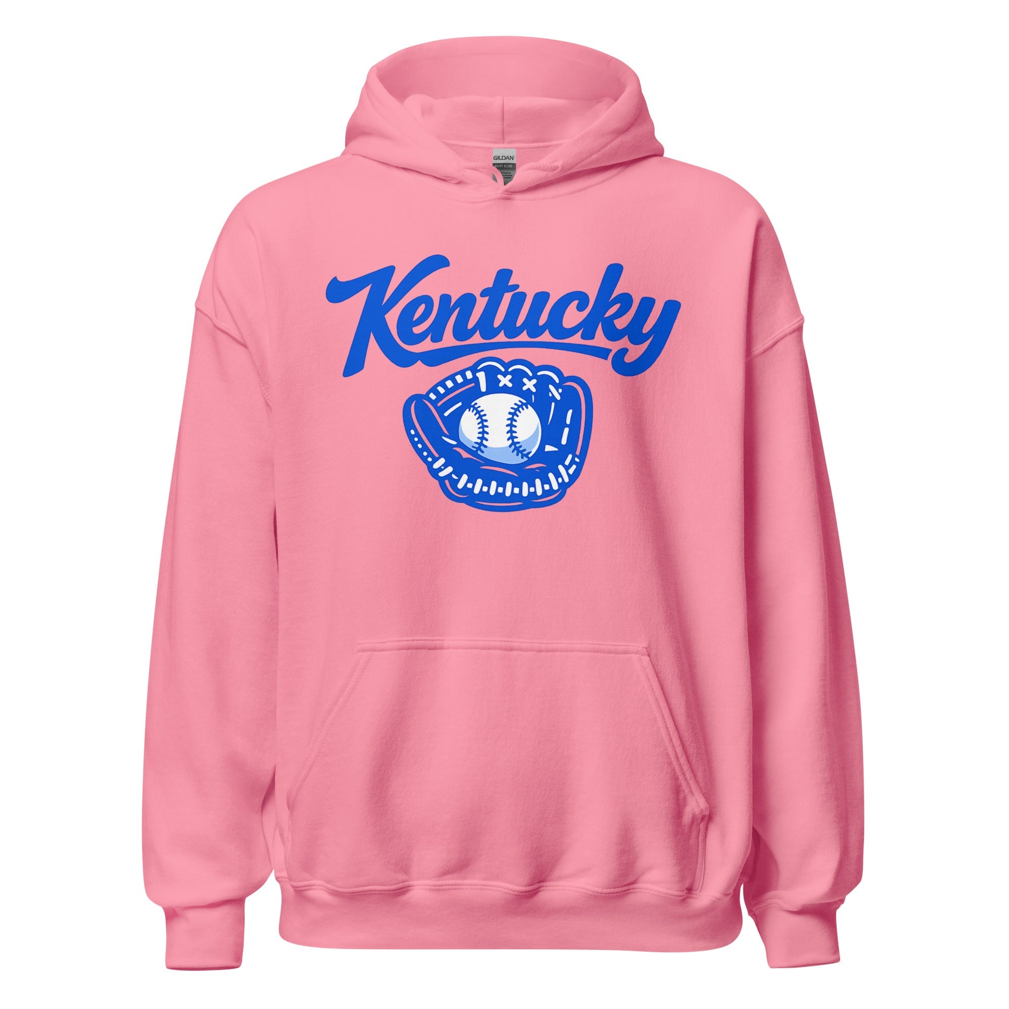 Kentucky Blue Hoodie | Baseball Glove Graphic | Classic Fleece Pullover - Bluegrass Elite Apparel LLC