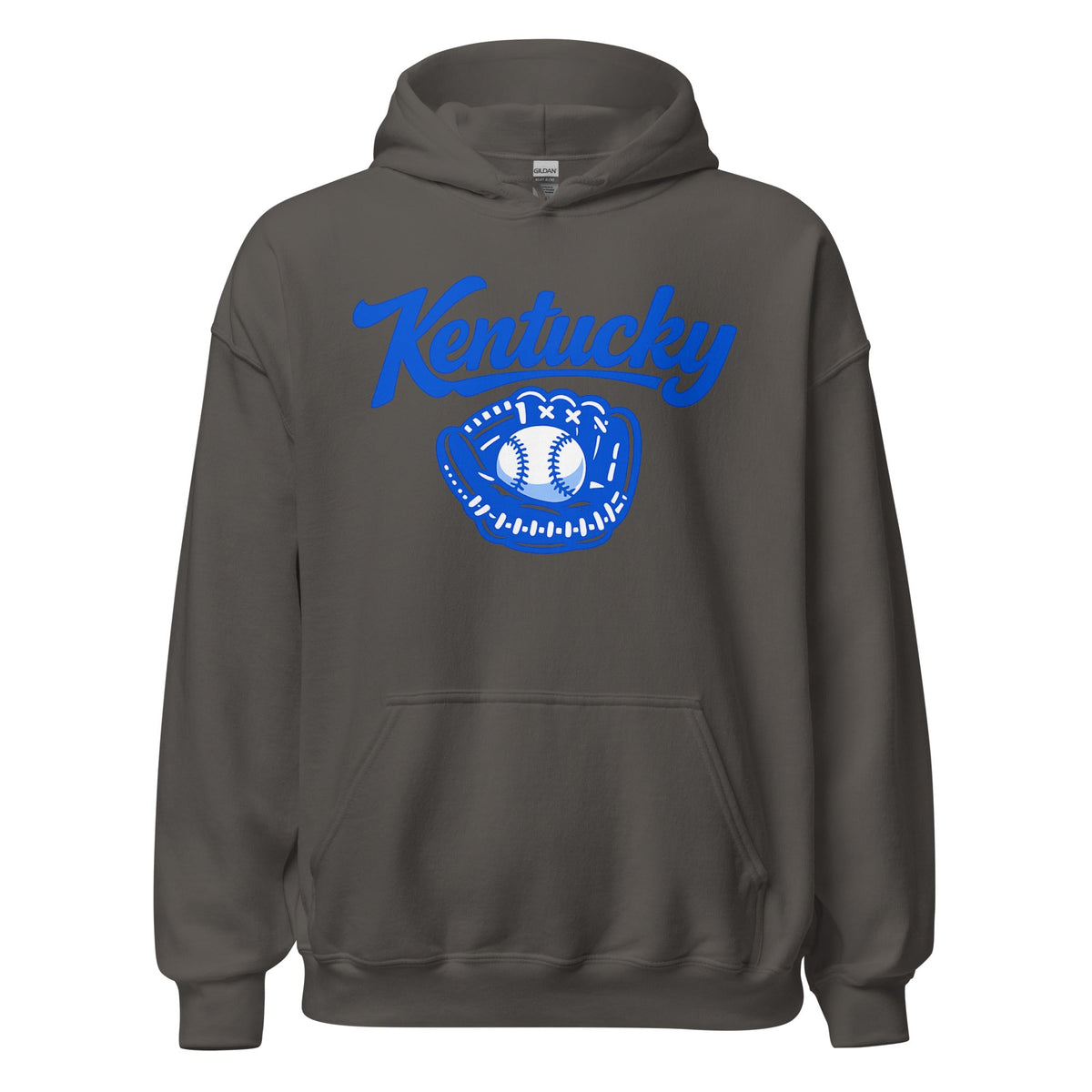 Kentucky Blue Hoodie | Baseball Glove Graphic | Classic Fleece Pullover - Bluegrass Elite Apparel LLC