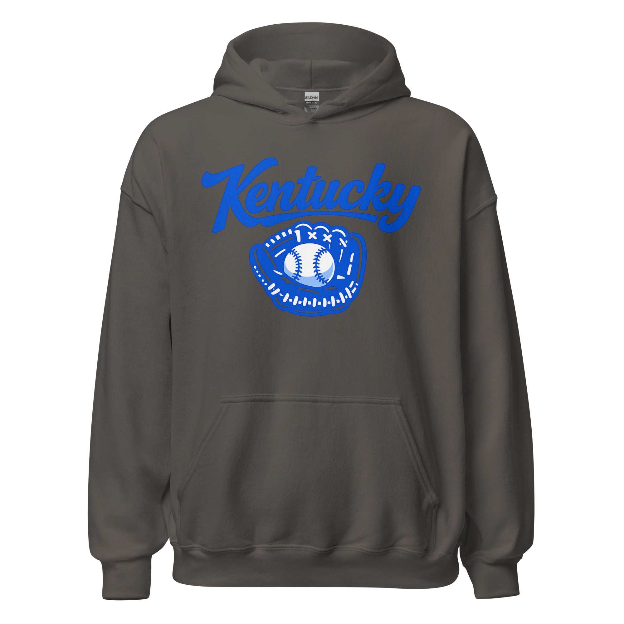 Kentucky Blue Hoodie | Baseball Glove Graphic | Classic Fleece Pullover - Bluegrass Elite Apparel LLC
