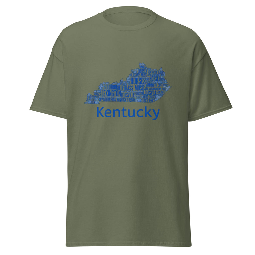 Kentucky Blue Ink classic tee - Bluegrass Elite Apparel LLC