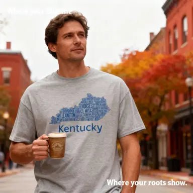 Kentucky Blue Ink classic tee - Bluegrass Elite Apparel LLC