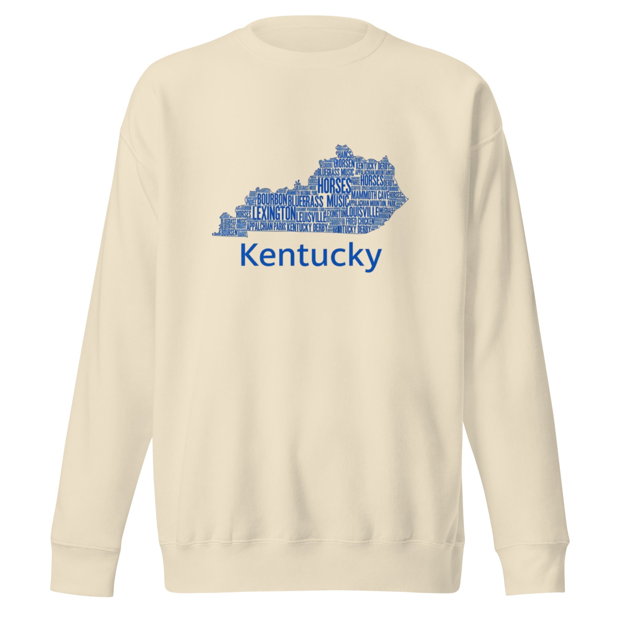 Kentucky Blue Ink Sweatshirt – Comfy & Stylish Cotton - Blend Crewneck - Bluegrass Elite Apparel LLC