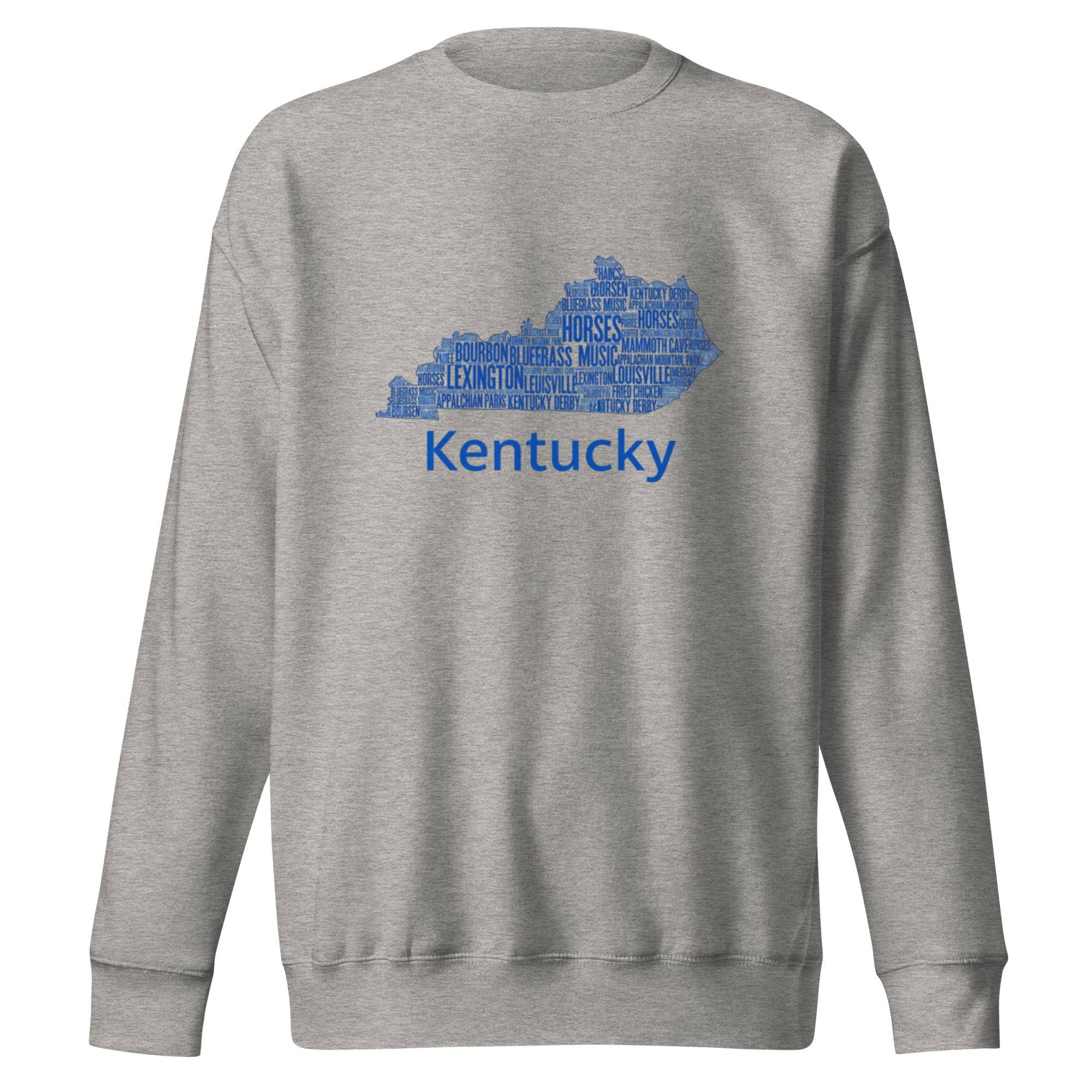 Kentucky Blue Ink Sweatshirt – Comfy & Stylish Cotton - Blend Crewneck - Bluegrass Elite Apparel LLC