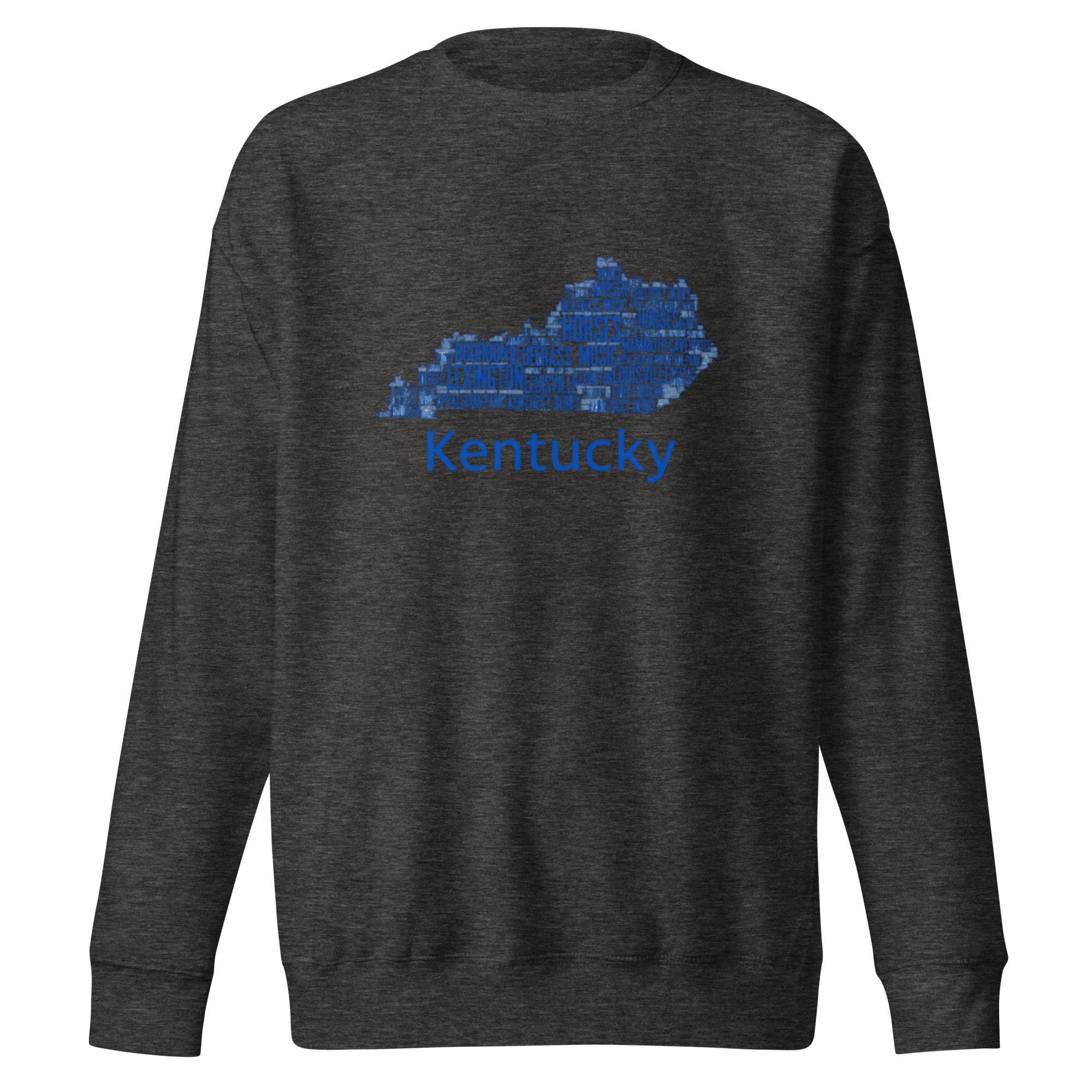 Kentucky Blue Ink Sweatshirt – Comfy & Stylish Cotton - Blend Crewneck - Bluegrass Elite Apparel LLC