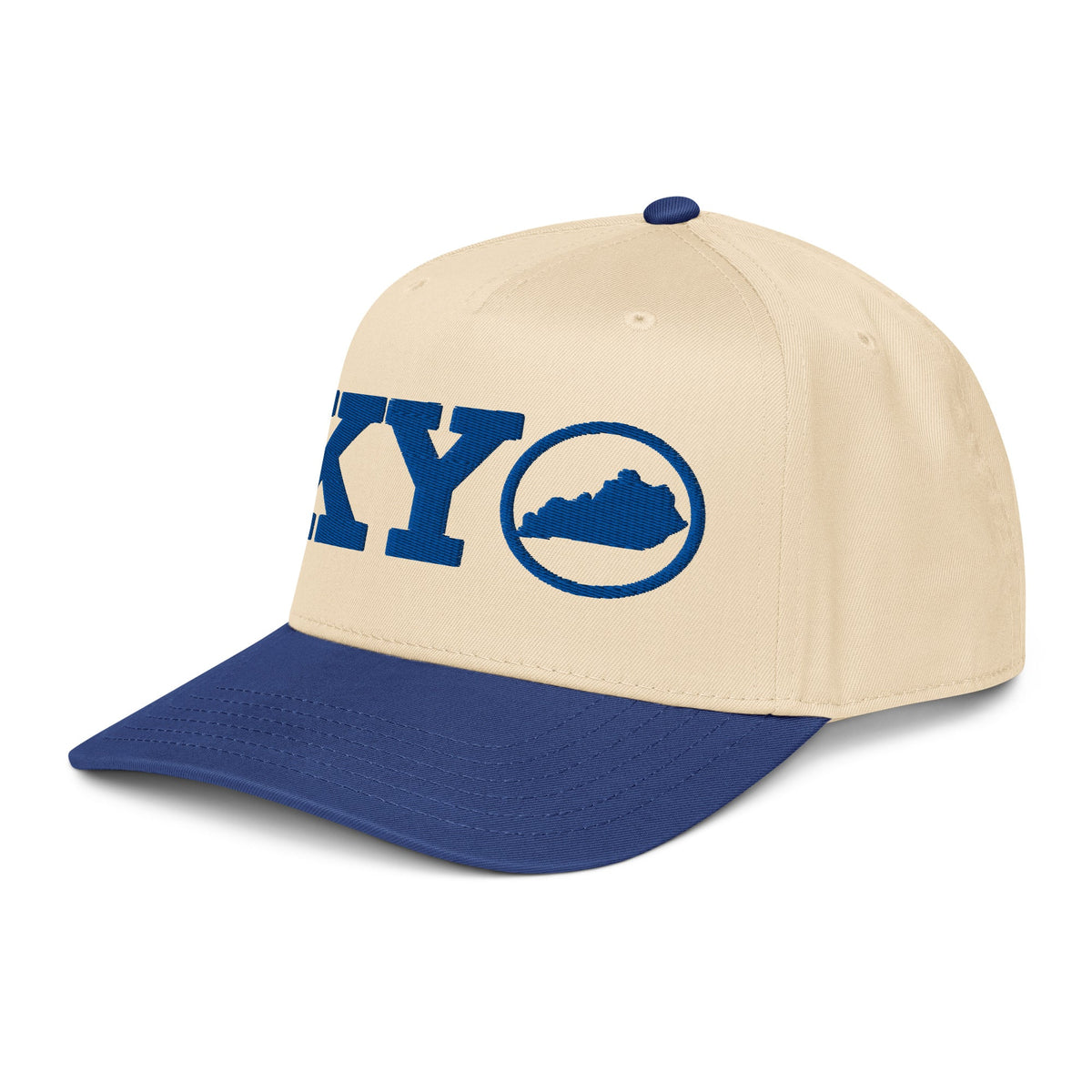 Kentucky Blue KY State Outline 5 Panel Cap - Bluegrass Elite Apparel LLC