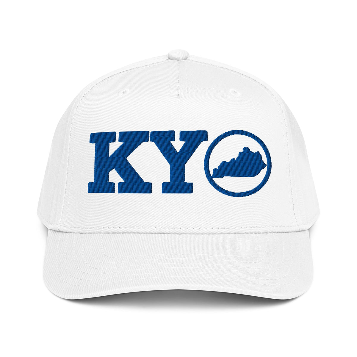 Kentucky Blue KY State Outline 5 Panel Cap - Bluegrass Elite Apparel LLC