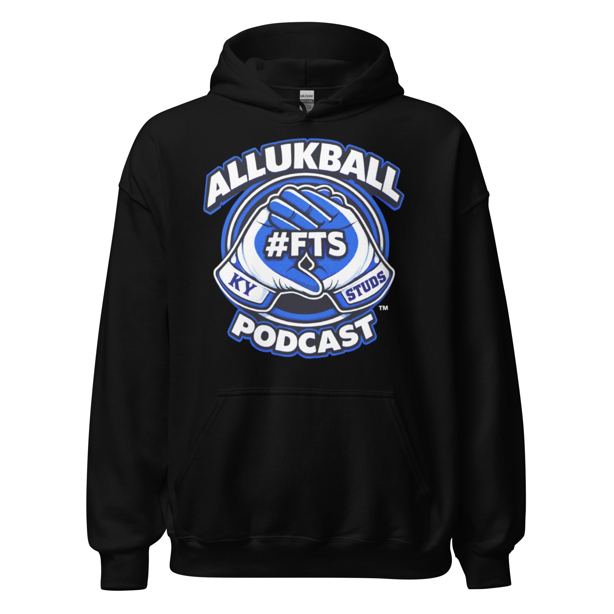 Kentucky Blue Podcast Ball Hoodie | Allukball Graphic Pullover | Classic - Bluegrass Elite Apparel LLC