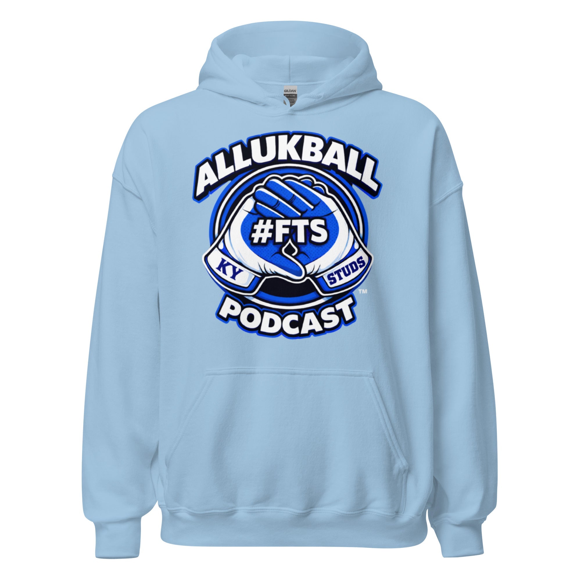 Kentucky Blue Podcast Ball Hoodie | Allukball Graphic Pullover | Classic - Bluegrass Elite Apparel LLC