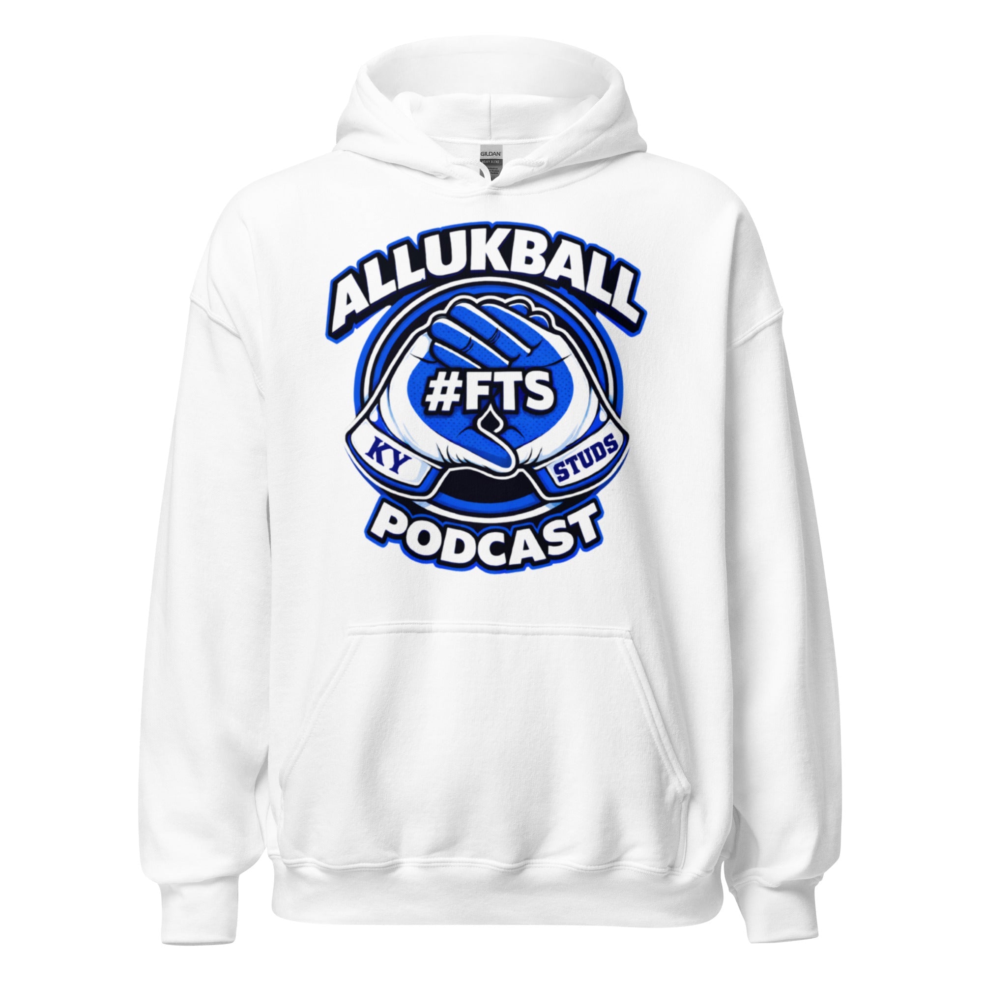 Kentucky Blue Podcast Ball Hoodie | Allukball Graphic Pullover | Classic - Bluegrass Elite Apparel LLC