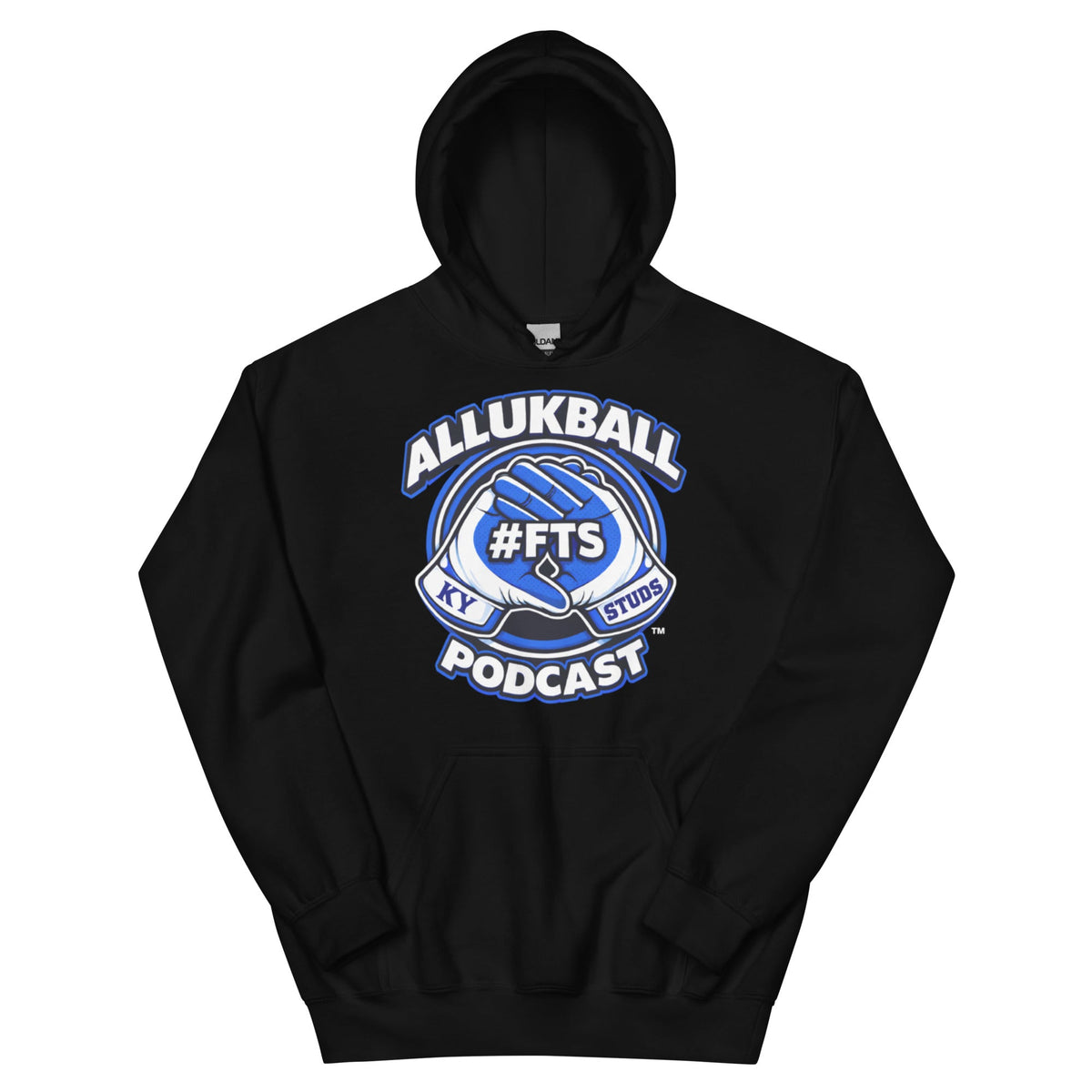 Kentucky Blue Podcast Ball Hoodie | Allukball Graphic Pullover | Classic - Bluegrass Elite Apparel LLC