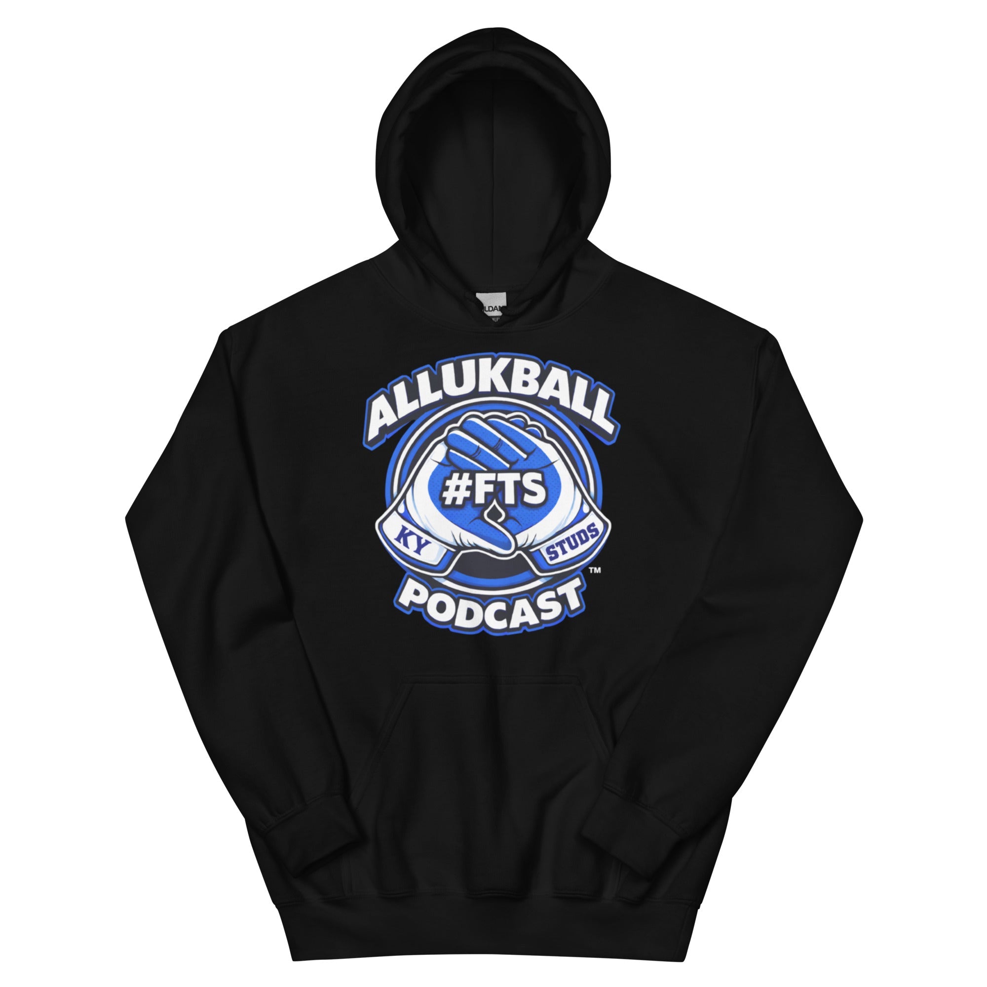 Kentucky Blue Podcast Ball Hoodie | Allukball Graphic Pullover | Classic - Bluegrass Elite Apparel LLC