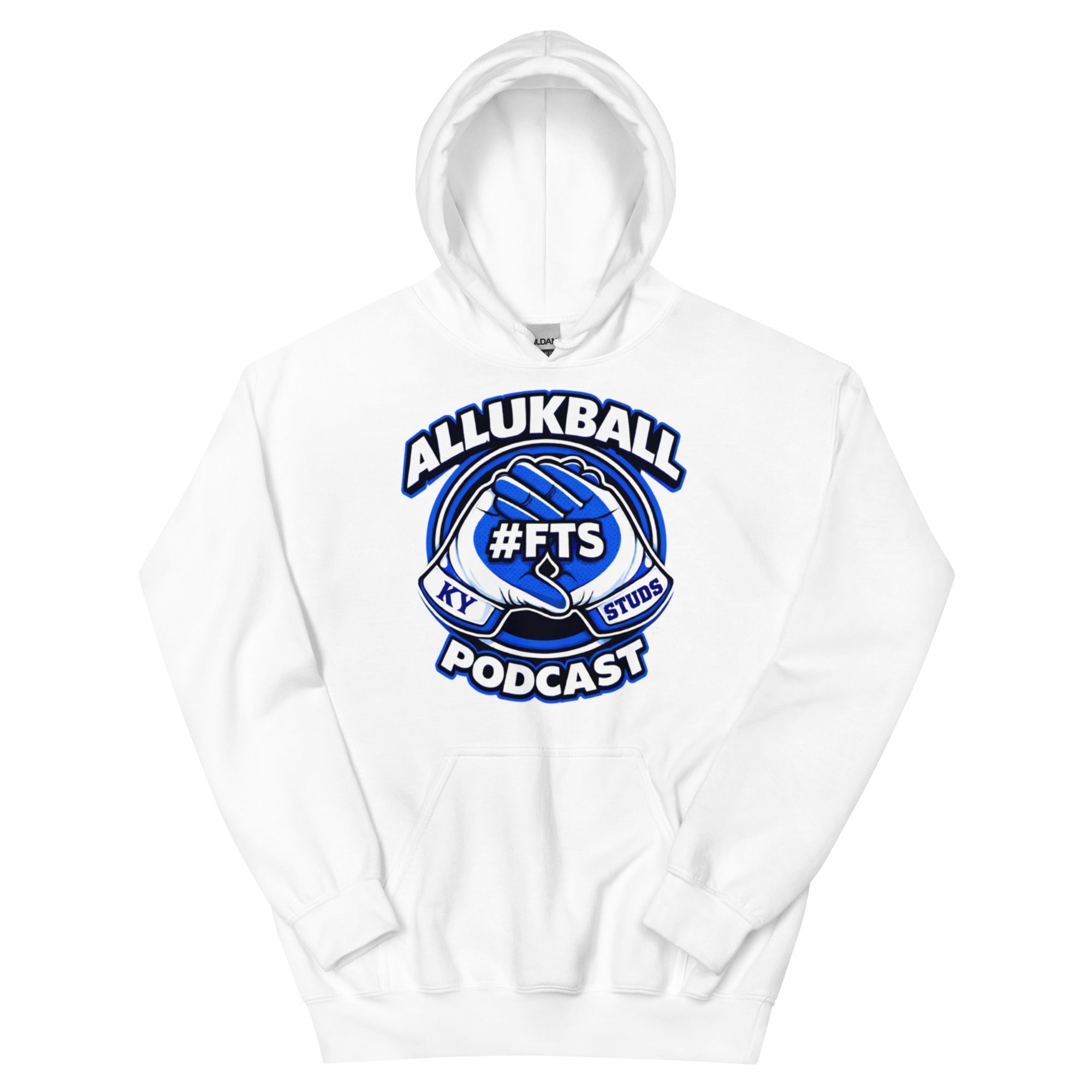 Kentucky Blue Podcast Ball Hoodie | Allukball Graphic Pullover | Classic - Bluegrass Elite Apparel LLC
