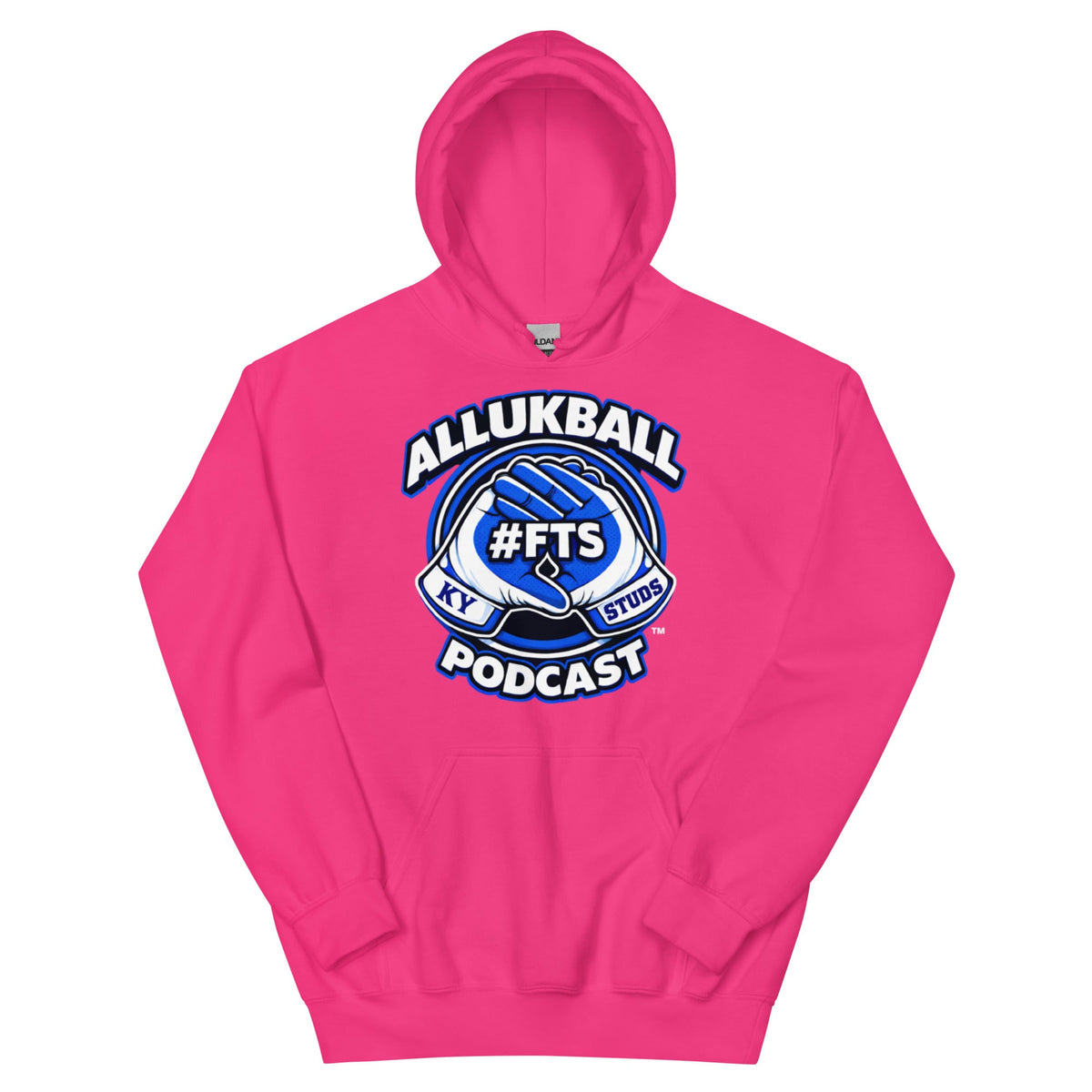 Kentucky Blue Podcast Ball Hoodie | Allukball Graphic Pullover | Classic - Bluegrass Elite Apparel LLC