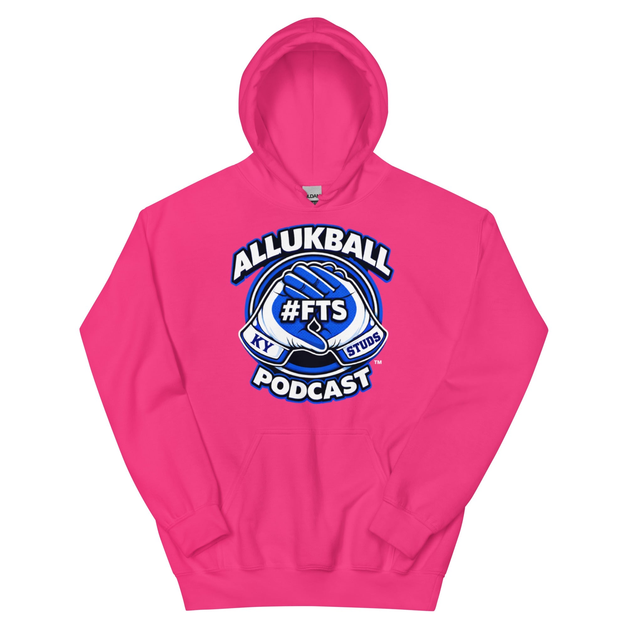 Kentucky Blue Podcast Ball Hoodie | Allukball Graphic Pullover | Classic - Bluegrass Elite Apparel LLC