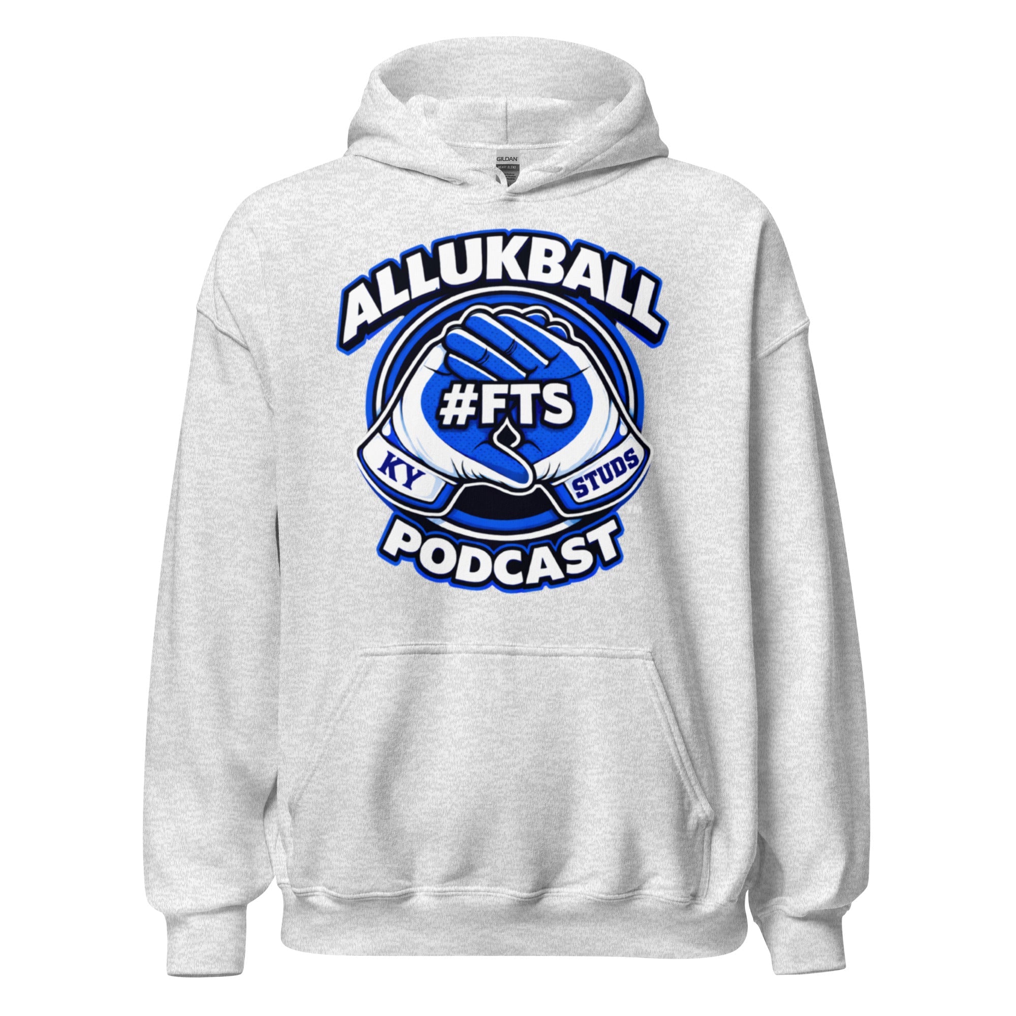 Kentucky Blue Podcast Ball Hoodie | Allukball Graphic Pullover | Classic - Bluegrass Elite Apparel LLC