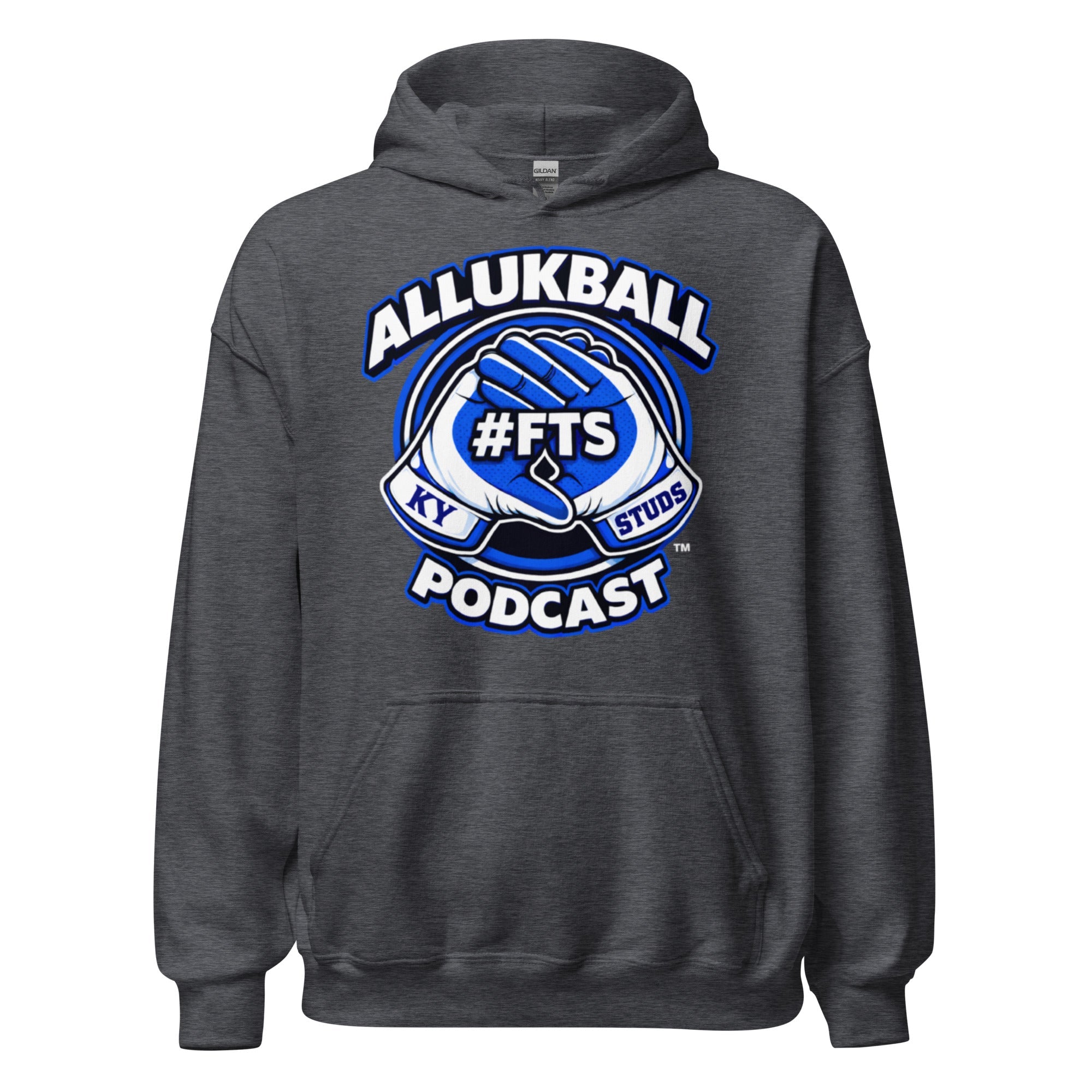 Kentucky Blue Podcast Ball Hoodie | Allukball Graphic Pullover | Classic - Bluegrass Elite Apparel LLC