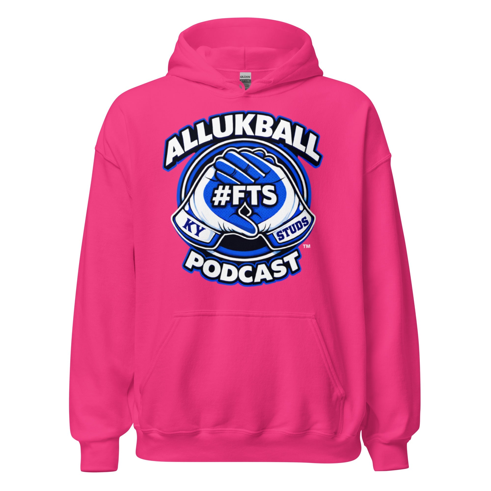 Kentucky Blue Podcast Ball Hoodie | Allukball Graphic Pullover | Classic - Bluegrass Elite Apparel LLC