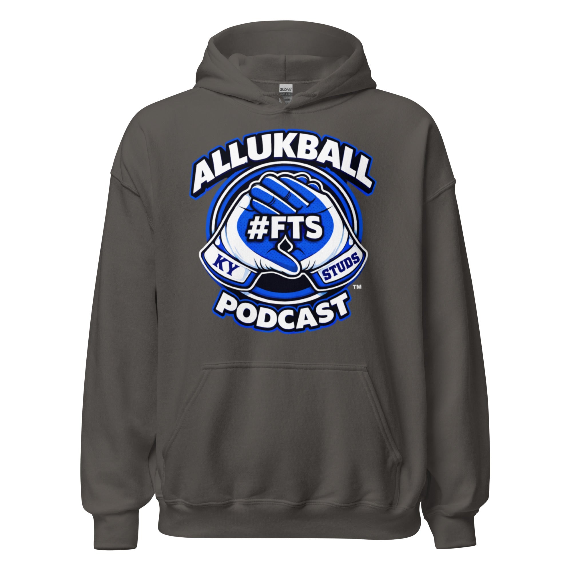 Kentucky Blue Podcast Ball Hoodie | Allukball Graphic Pullover | Classic - Bluegrass Elite Apparel LLC