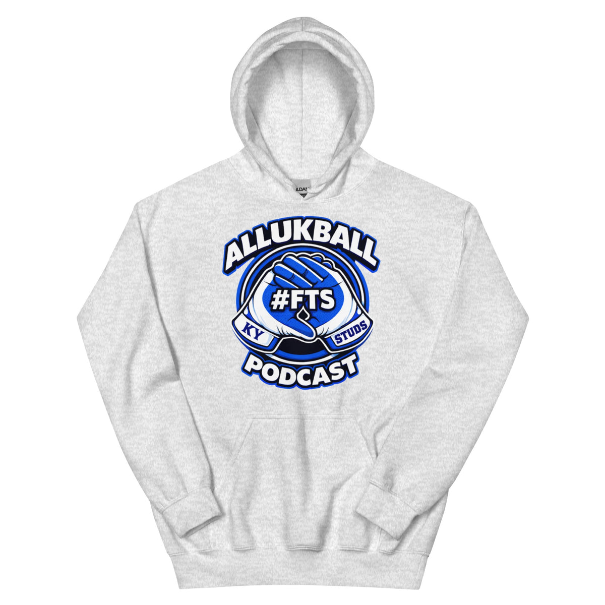 Kentucky Blue Podcast Ball Hoodie | Allukball Graphic Pullover | Classic - Bluegrass Elite Apparel LLC