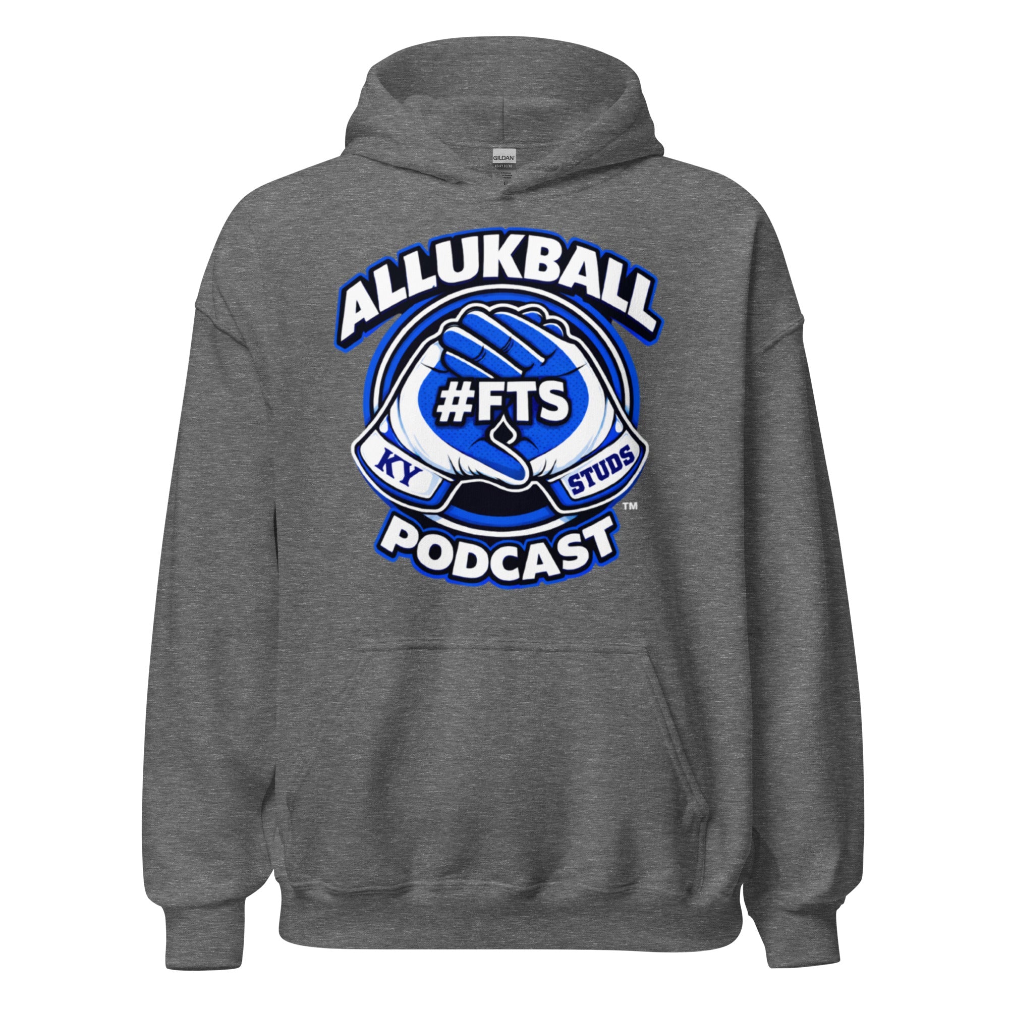 Kentucky Blue Podcast Ball Hoodie | Allukball Graphic Pullover | Classic - Bluegrass Elite Apparel LLC