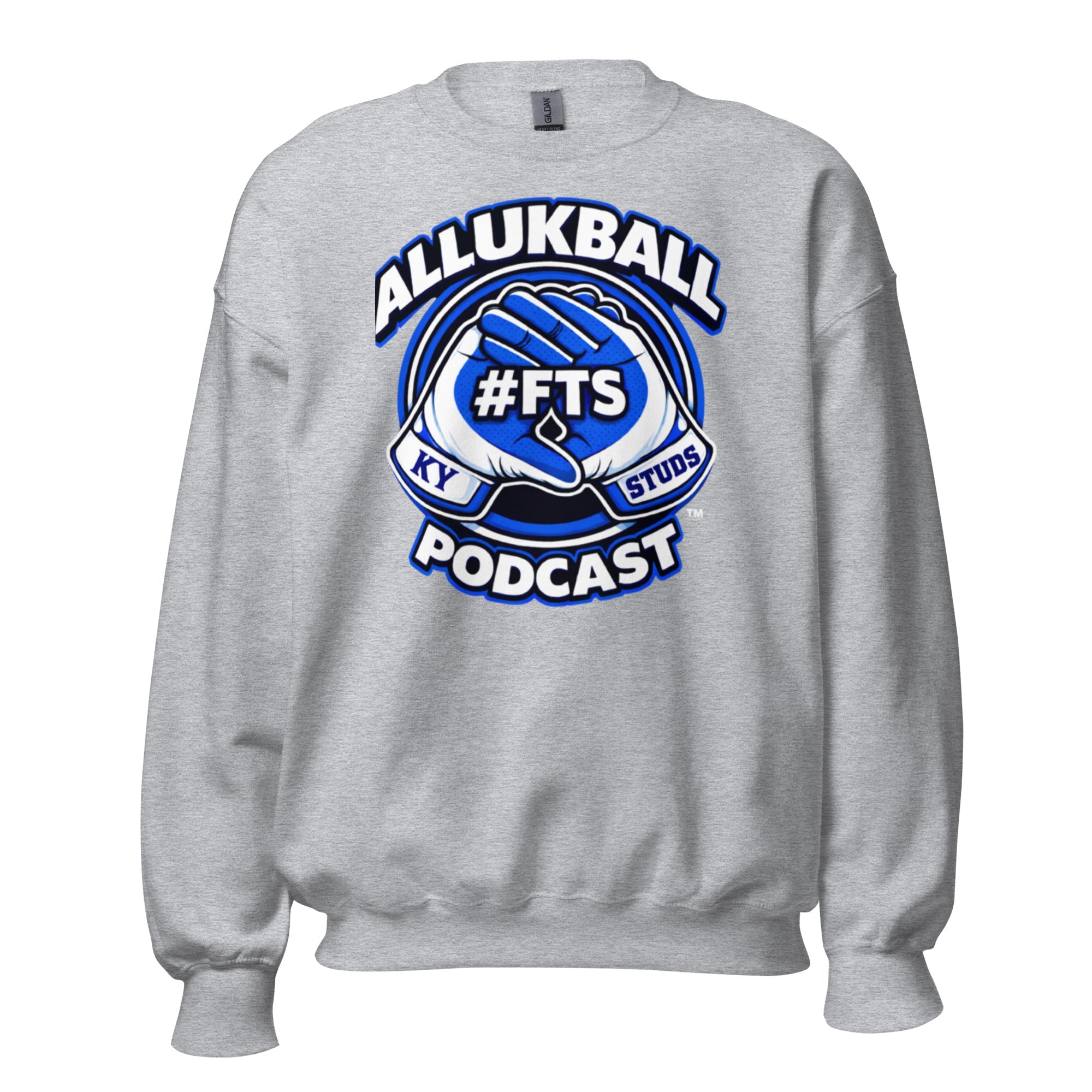 Kentucky Blue Podcast Ball Sweatshirt | Allukball Graphic Crewneck | Classic - Bluegrass Elite Apparel LLC