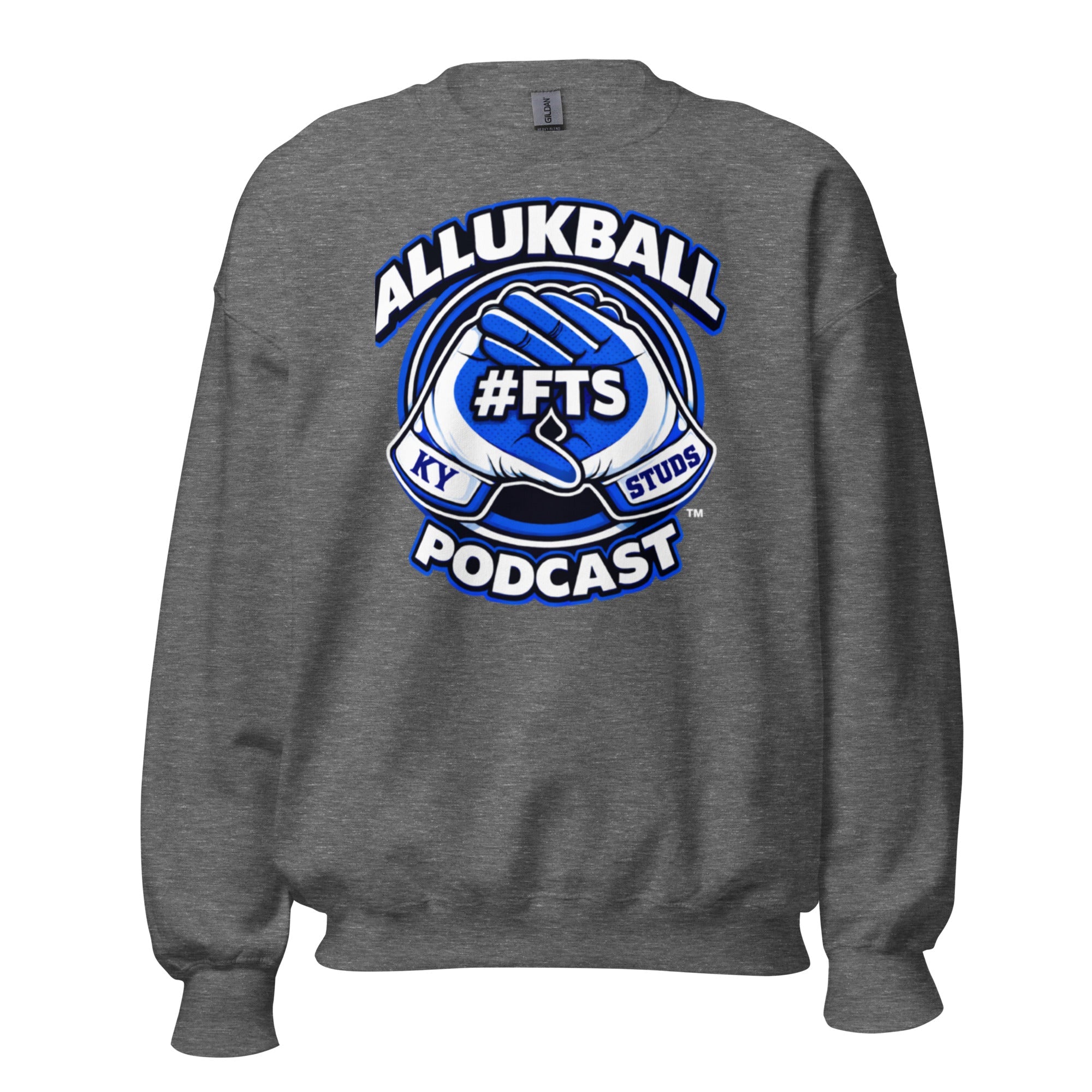 Kentucky Blue Podcast Ball Sweatshirt | Allukball Graphic Crewneck | Classic - Bluegrass Elite Apparel LLC