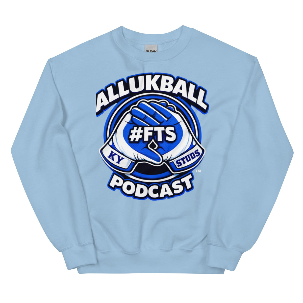 Kentucky Blue Podcast Ball Sweatshirt | Allukball Graphic Crewneck | Classic - Bluegrass Elite Apparel LLC