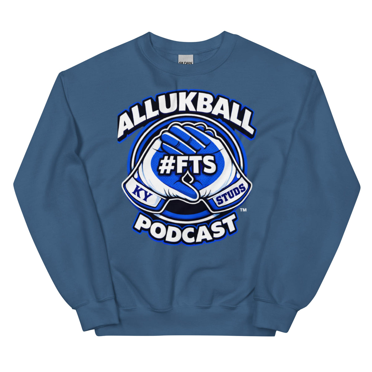 Kentucky Blue Podcast Ball Sweatshirt | Allukball Graphic Crewneck | Classic - Bluegrass Elite Apparel LLC