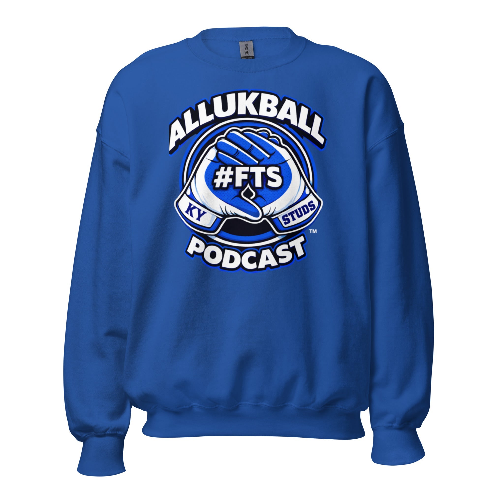 Kentucky Blue Podcast Ball Sweatshirt | Allukball Graphic Crewneck | Classic - Bluegrass Elite Apparel LLC